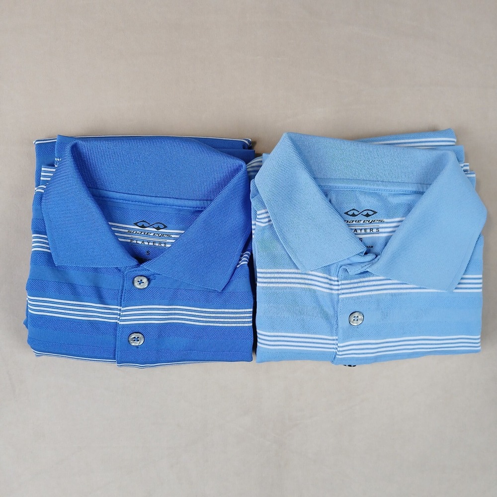 2 Snake Eyes Players Small Mens Polo Shirts Golf Stretch‎ 21x27